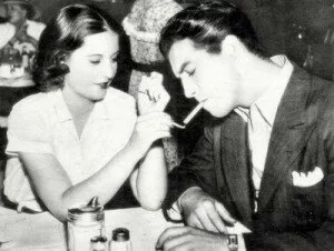 Barbara Stanwyck and Robert Taylor, her second husband